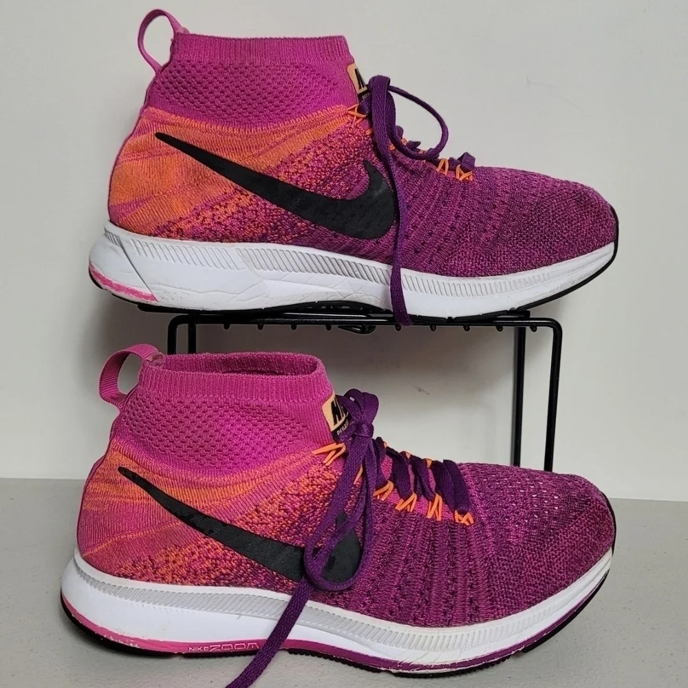 NIKE PEGASUS ALL OUT FLYKNIT MAX GS  YOUTH GIRLS  Sz 4Y  PINK